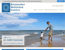 Tablet Screenshot of bluewaterwellness.ca